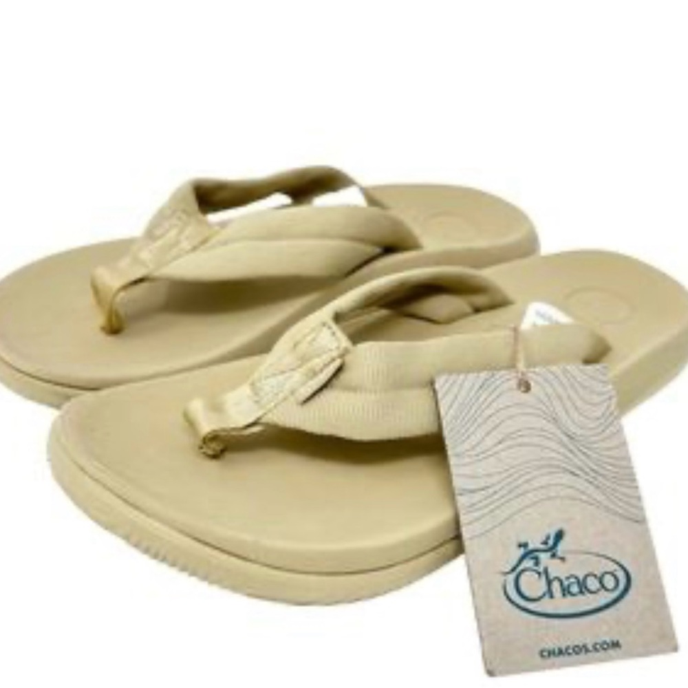 Chaco Beige Flip Flops